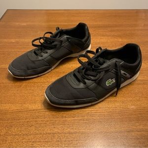Size 9 Men’s Black Lacoste Shoes